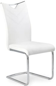 Scaun K224 piele ecologica alb