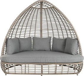 Pat de lounge din polirattan