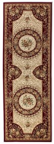 Covor tip traversă burgundy/bej 80x240 cm Herat – Nouristan