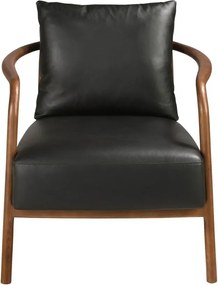 Fotoliu LUX design italian, Piele Naturala, Black