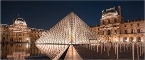 Tablou - Louvre noaptea (120x50 cm)