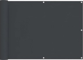 vidaXL Ecran de balcon Negru 75 x 200 cm Oxford alu acoperit cu PU