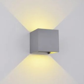 Aplica exterior 2 becuri LED 2X5W IP54 969LED100S/GR ELMARK