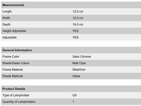 Aplica de perete cu 1 spot directionabil Max crom satin