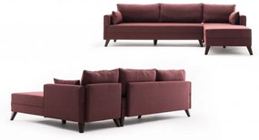 Coltar pe Dreapta, Cadru de Lemn / MDF, Bella, Bordo