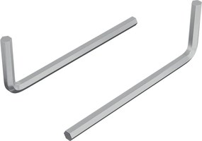 vidaXL Cheie Hexagonală 2 pcs Argintiu 32 x 86 mm Oțel