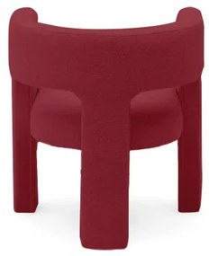 Fotoliu design catifea ALPAH B VELVET vișiniu