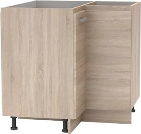 Cabinet inferior de colţ, stejar sonoma, universală, NOVA PLUS NOPL-061-RS