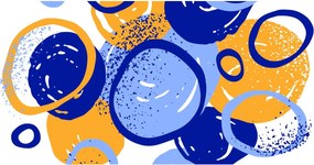 Tablou - Motiv luminos cu cercuri (120x50 cm)