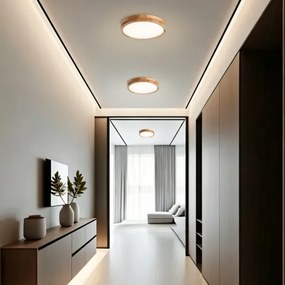 Brilagi - Plafonieră LED WOODLINE LED/24W/230V 3000/4000/6000K stejar Ø 30 cm