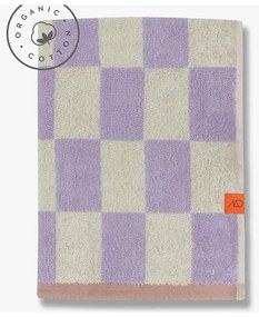 Prosop galben deschis/mov din bumbac organic 70x133 cm Retro – Mette Ditmer Denmark