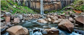 Tablou - Cascada Svartifoss, Islanda (120x50 cm)
