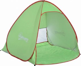 Outsunny Cort pentru Plajă cu Protecție UV 30+, Fereastră și Geantă de Transport, 200x150x119 cm, Verde | Aosom Romania