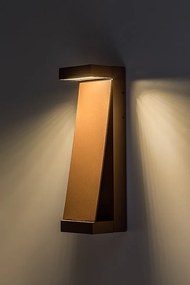 Aplica LED perete exterior IP65 Bradu maro