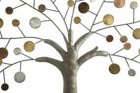 Decoratiune de perete multicolora din MDF si metal, ∅ 59 cm, Tree of Life Mauro Ferretti