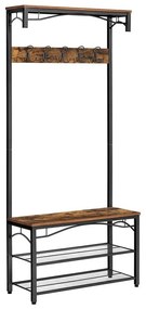 Cuier de podea NAVOR maro/negru