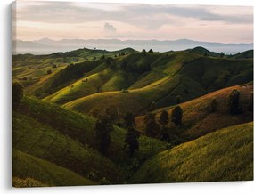 Tablou - Priveliște spre dealurile din Thailanda (70x50 cm)