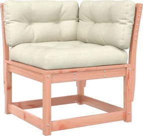 vidaXL Canapea colț de grădină cu perne 73x73x78cm lemn masiv douglas