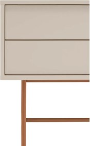 Masă consolă cărămizie-bej 35x110 cm Nube – Teulat