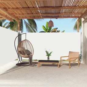vidaXL Copertină laterală retractabilă, crem, 180x600 cm