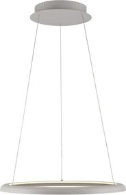 Schöner Wohnen QUILLO 15570-39-LED, lustră suspendată pe cablu, LED 36W, 230V, Ø60 cm, gri, compatibilă cu dimmer