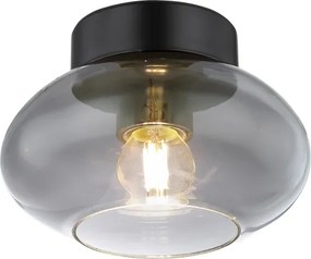 Globo 15572D - Plafonieră SHAUN 1xE27ILLU/40W/230V neagră