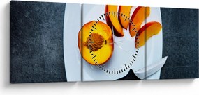 Tabloul cu piersică (cu ceas) (90x30 cm)