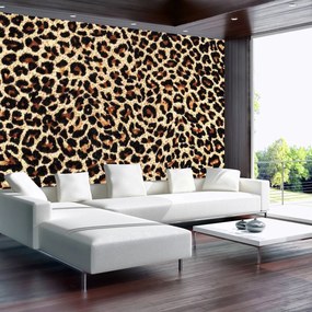 Fototapet - Fibre de păr de leopard (254x184 cm)
