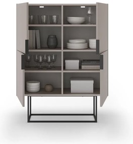 Dulap gri/bej 100x130 cm Titan – Marckeric