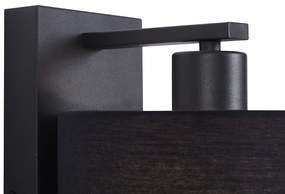 Aplică modernă neagră rotundă cu lampă de citit - Puglia