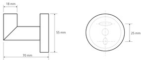 SAPHO XR208 Cârlig X-Round, argintiu