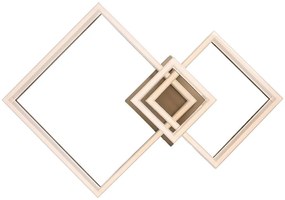 Plafoniera LED design geometric Amilia auriu