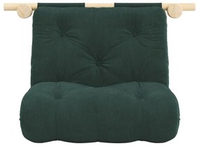 Fotoliu verde închis cu tapițerie din catifea reiată Hooked – Karup Design