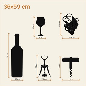 DUBLEZ | Decorațiune din lemn - Vin
