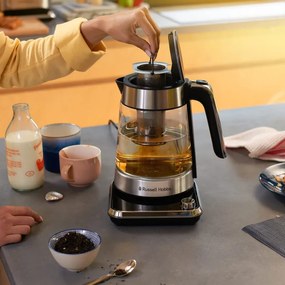 Cana electricа Russell Hobbs Attentiv 26200-70, 3000W, 1,7 l, Infuzor, Control temperatura, Timer, Inox/Negru