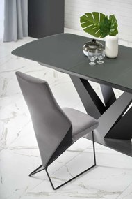 Set masa extensibila Patrizio L160-200 cm + 4 scaune K485 gri