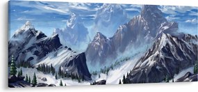 Tablou - Munții pictați (120x50 cm)
