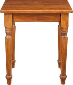 Masa fixa, L 70 70 H78 cm, culoare nuc, Lemn Masiv