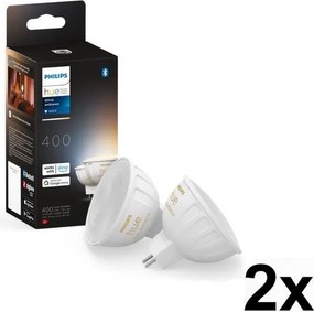 Set de 4 becuri LED dimabile Philips Hue WA GU5,3/MR16/5,1W/12V 2200-6500K