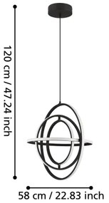 Lustră LED pe cablu RETORNIO LED/44W/230V Eglo 39893