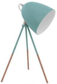Veioza, lampa de masa cu trepied, finisaj pine, Vintage 49337 EL