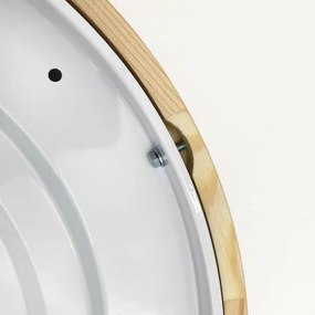 Plafonieră NATURAL MODERN SLIM 3xE27/15W/230V Ø 47,5 cm, finisaj pin