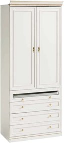 Dulap lemn masiv Vanna III 2 Uși, 100,4 × 62,5 × 245,8 cm