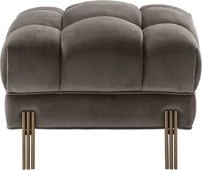 Taburete design elegant design LUX Sienna, catifea gri 113390 HZ