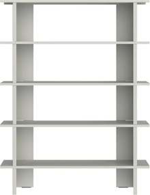 Bibliotecă gri deschis din metal 120x156x37 cm Hes – noo.ma