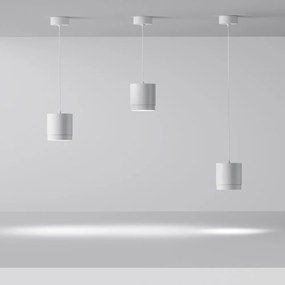 Pendul minimalist design tehnic Polar alb