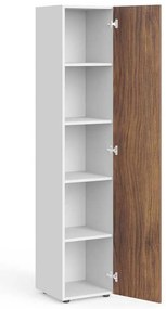 Dulap înalt Manager 39,9 x 42,2 x 196,5 cm, dreapta, nuca warmia / alb