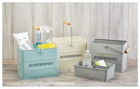 Suport metalic depozitare produse de curățenie Kitchen Craft Living Nostalgia, crem