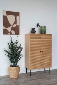 Vază verde din sticlă (înălțime 26,5 cm) – House Nordic