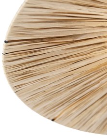 Plafoniera rustică neagră cu frânghie 3 lumini - Leia